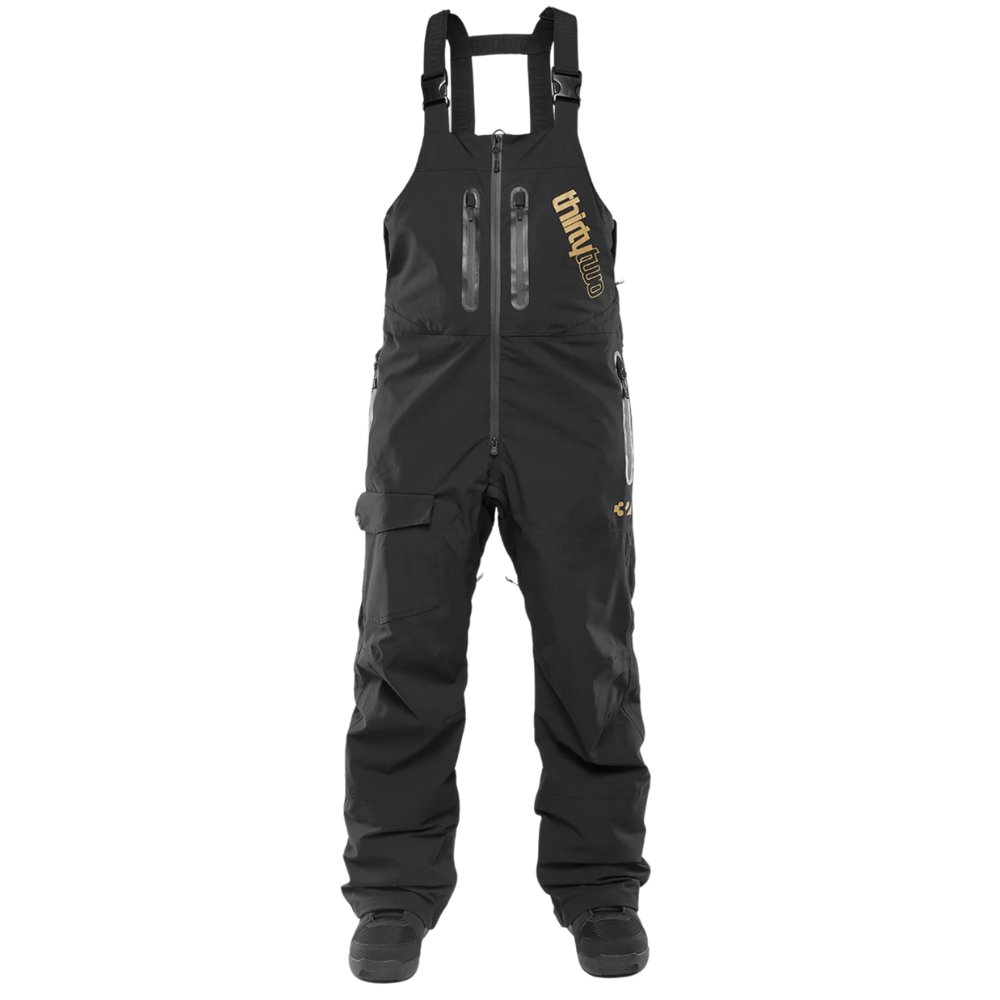 Thirtytwo Deep Creek Snowboard Bib Black Stoked Boardshop