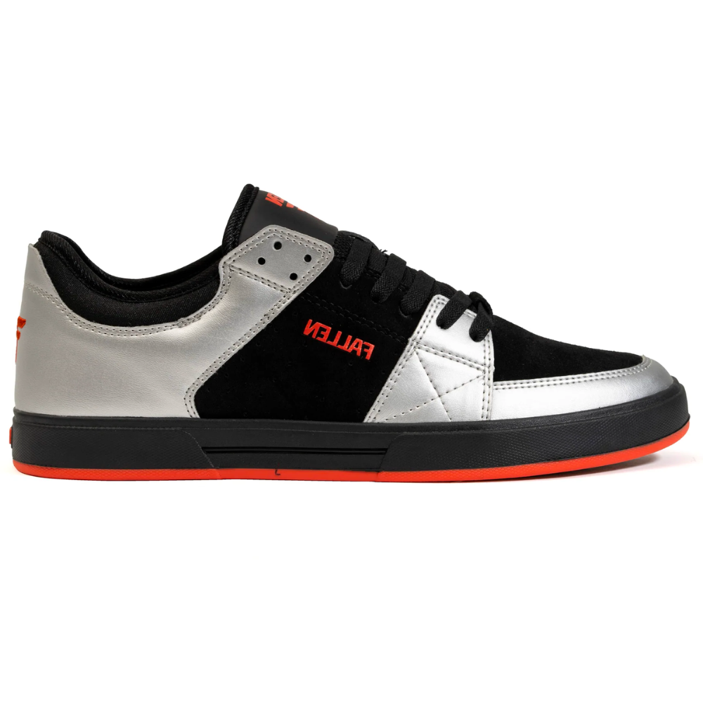 Fallen Footwear Trooper Black Silver Orange Fluo Stoked Boardshop