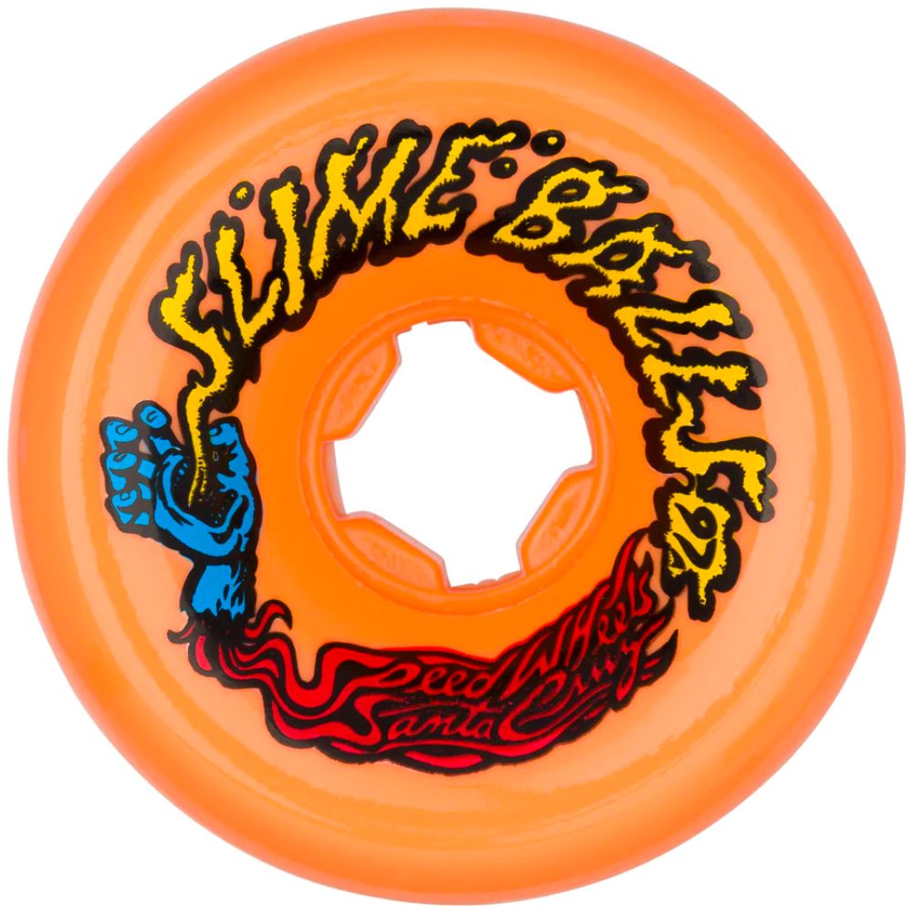 Slime Ball Vomits Orange 97a 60mm Skateboard Wheels Stoked