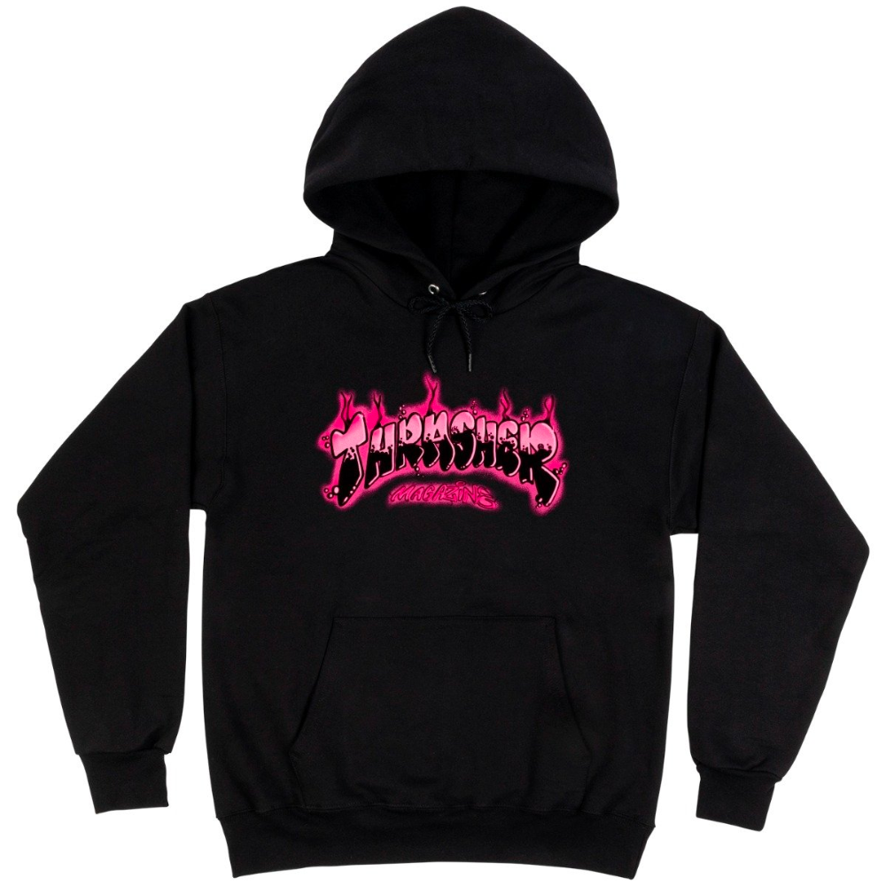 Airbrush Hoodie Black Pink