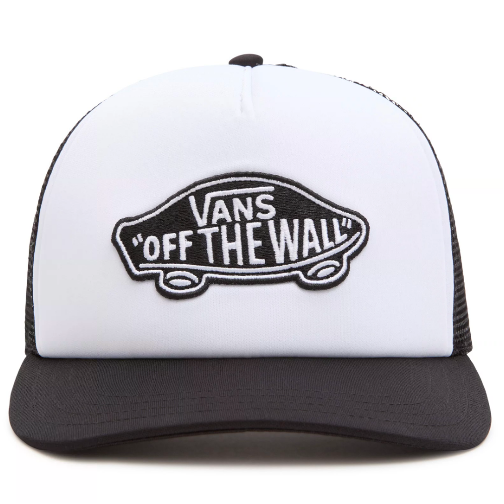 Vans - Casquette Trucker Classic Patch Noir Blanc 