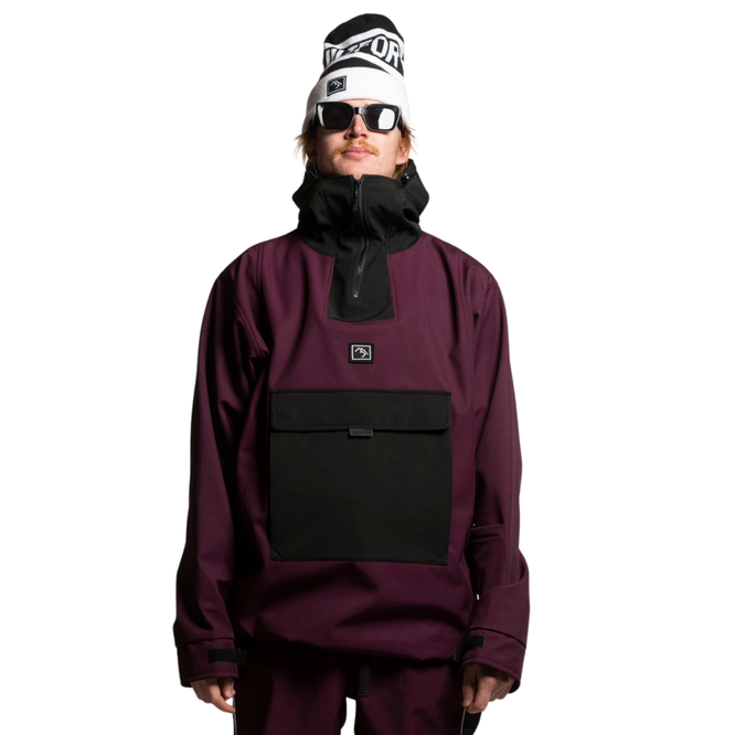 Access Anorak Jacket Malbec/ Black