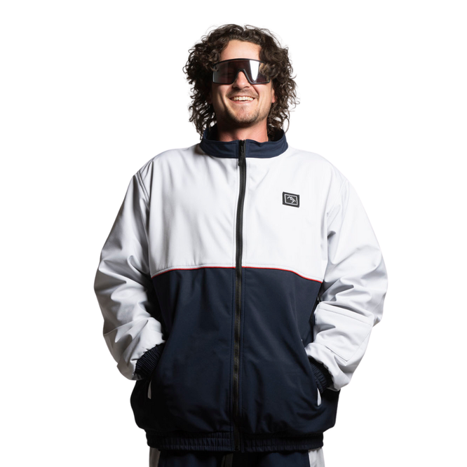 Baseline Full Zip Jacket Midnight Blue/ Bone