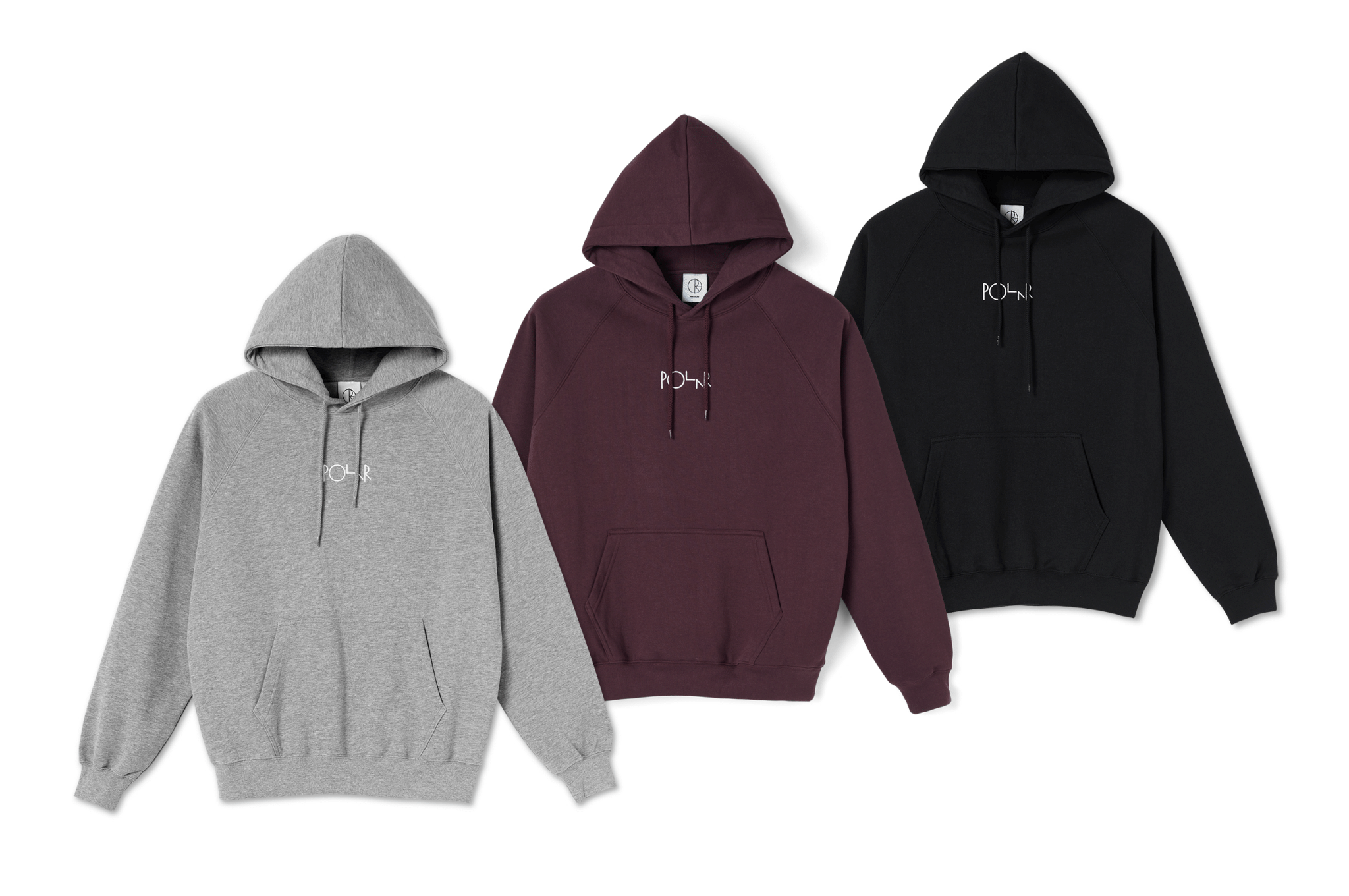 Polar Default Hoodie Heather Grey Stoked Boardshop