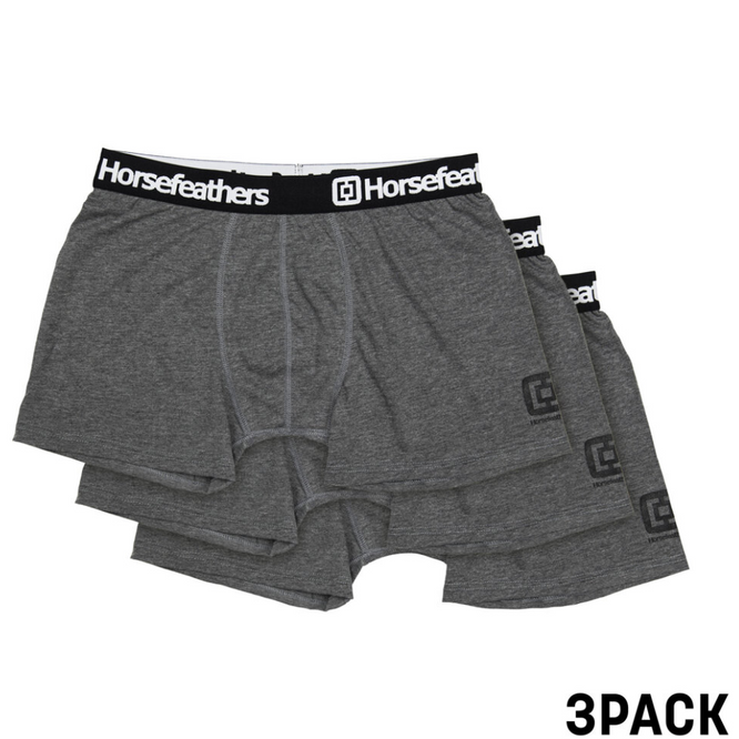 Dynasty 3er Pack Boxershorts Heather Anthrazit