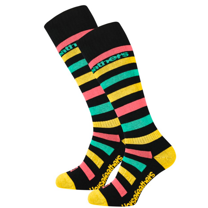 Womens Strid Snowboard Socks Banana