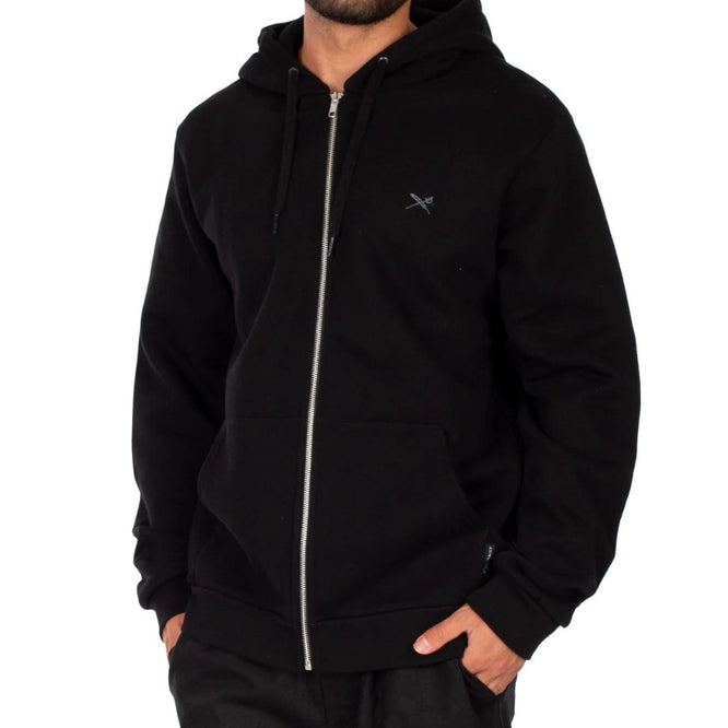 Mini Flag 2 Zip Hood Uni Black