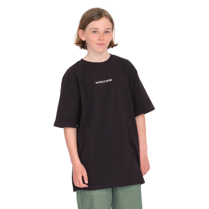 Kinder Volcom Stone T-shirt Schwarz
