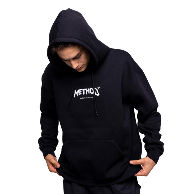 Method Snowboarding Hoodie Schwarz