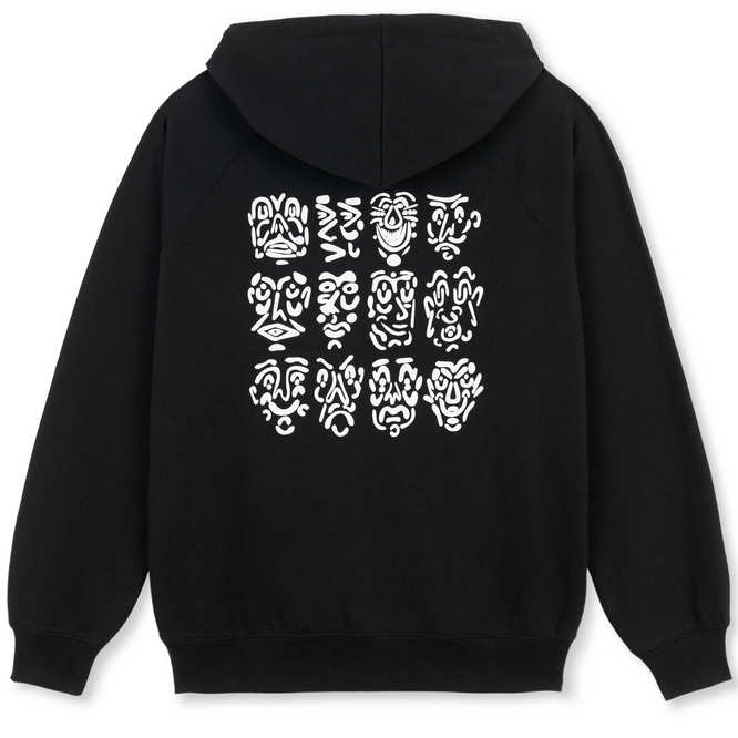 12 Faces Default Zip Hoodie Noir