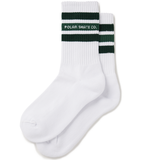 Fat Stripe Socken Weiß/Grün