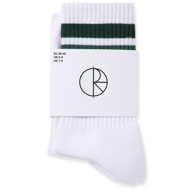 Fat Stripe Socken Weiß/Grün