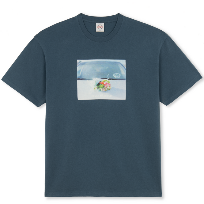 T-shirt Dead Flowers Gris Bleu