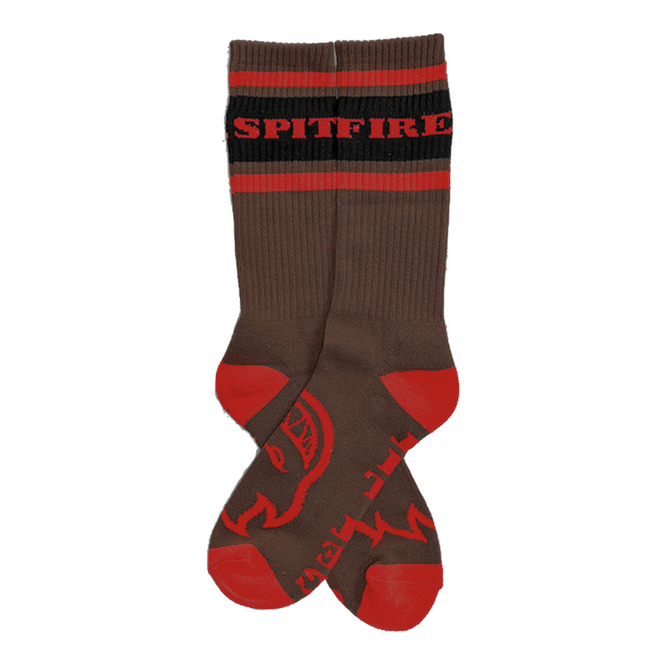 Classic '87 Bighead Socken Braun/Rot/Schwarz