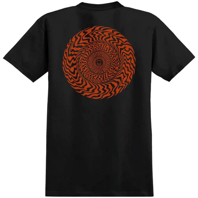 Classic Swirl T-Shirt Schwarz/ Gebranntes Orange