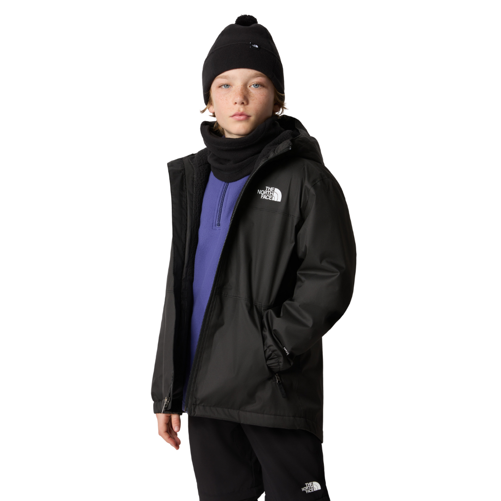 The North Face Kids Warm Storm Rain Jacket TNF Black Stoked Boardshop