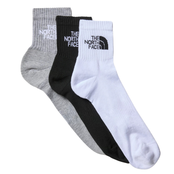 Multi Sport Cush Quarter Socke 3P Schwarz Assorted