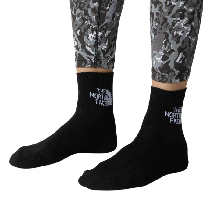 Multi Sport Cush Quarter Sock 3P Noir Assorti