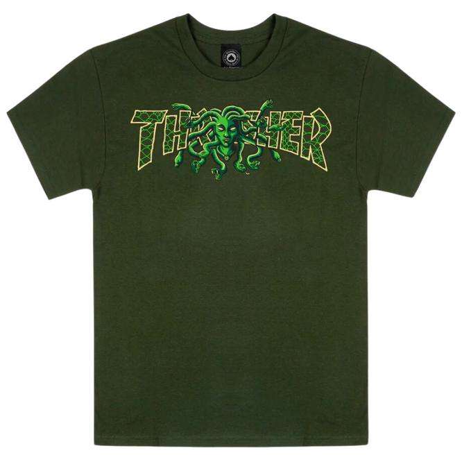 T-Shirt Méduse Vert forêt