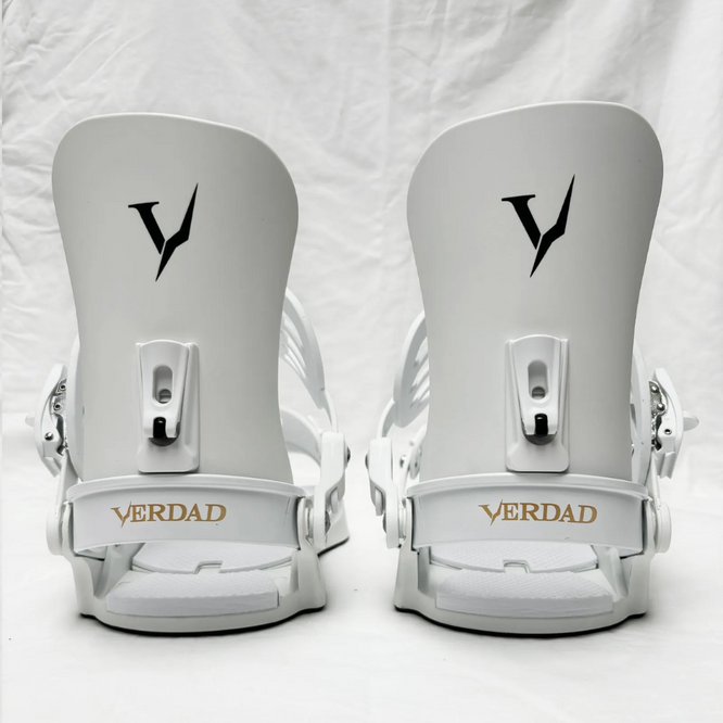 V Pro White 2025 Snowboard Bindings