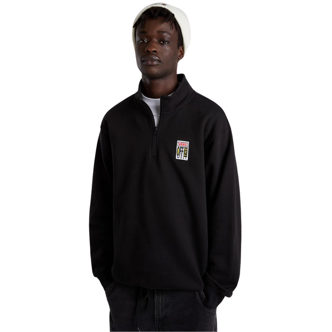 Ave Quarter Zip Sweatshirt Black