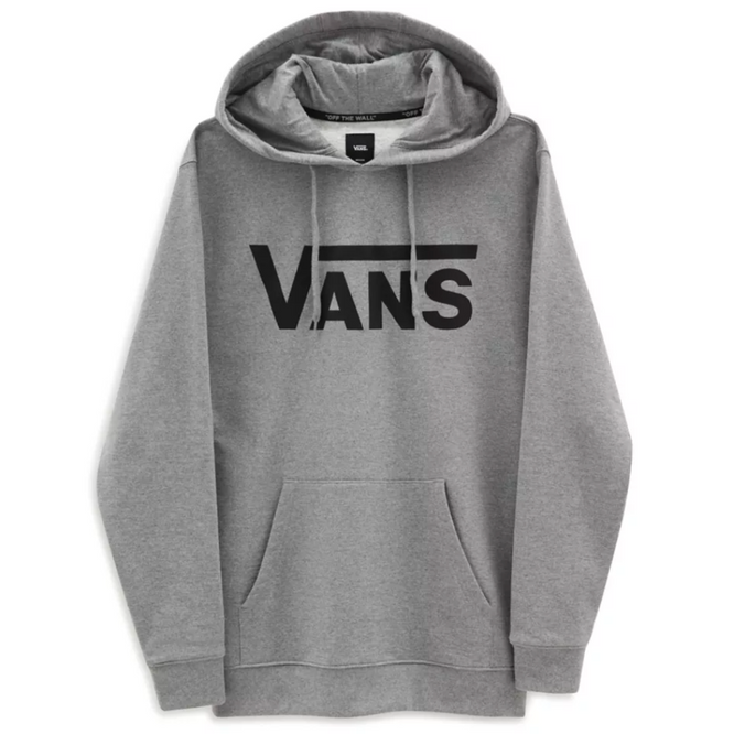 Klassischer Pullover Hoodie Cement Heather/Schwarz