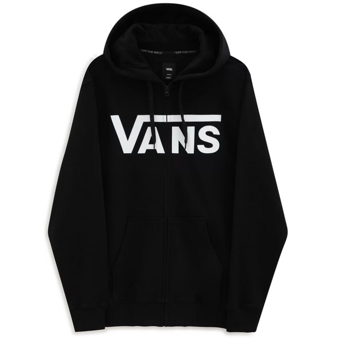 Classic Zip Hoodie Black/White