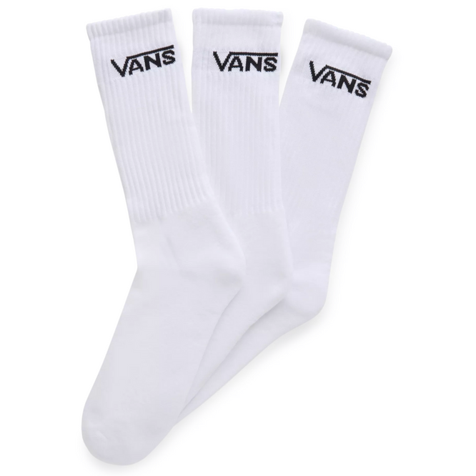 Classic Crew Rox Socks 3-Pack White