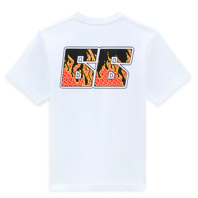 Digi Flames T-Shirt Weiß