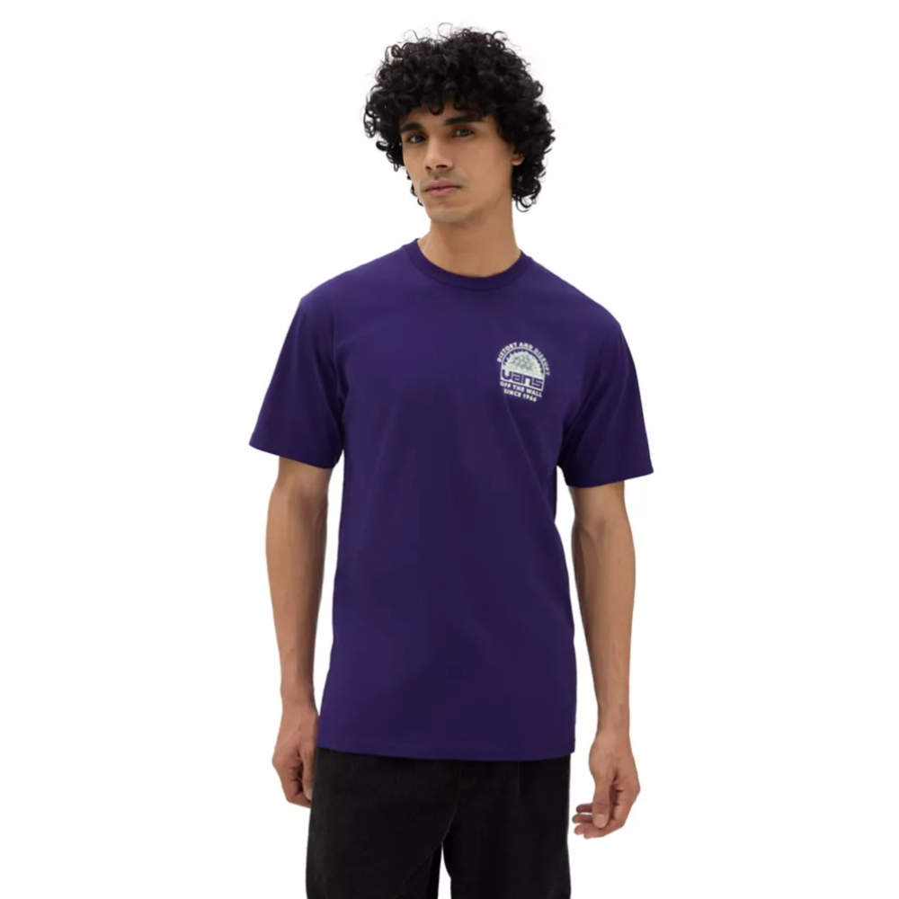 T shirt top vans violet