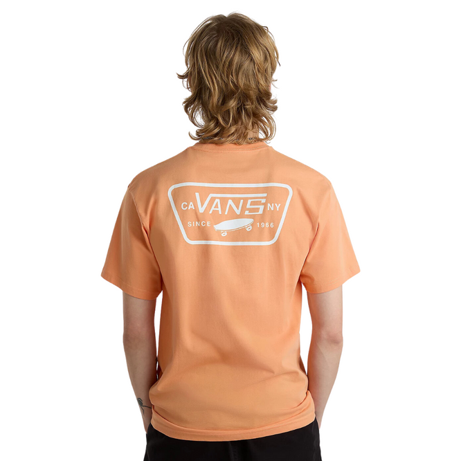 Full Patch Back Tee Copper Tan/ White