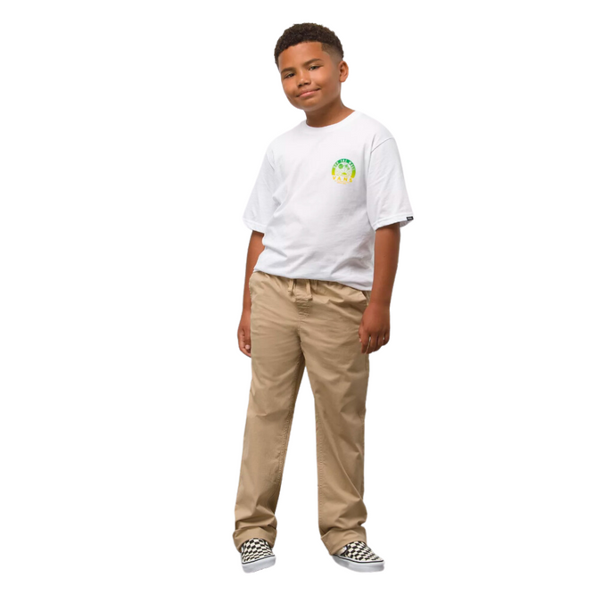 Kinder Range Elastische Taille Chino Hose Khaki