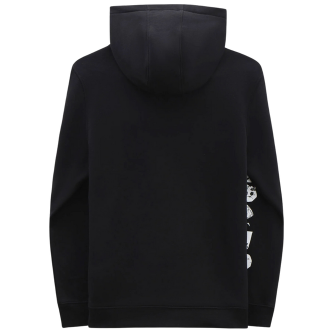 Pull à capuche squelette noir