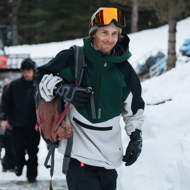 Brighton Pullover Snowboard Jacket Stone