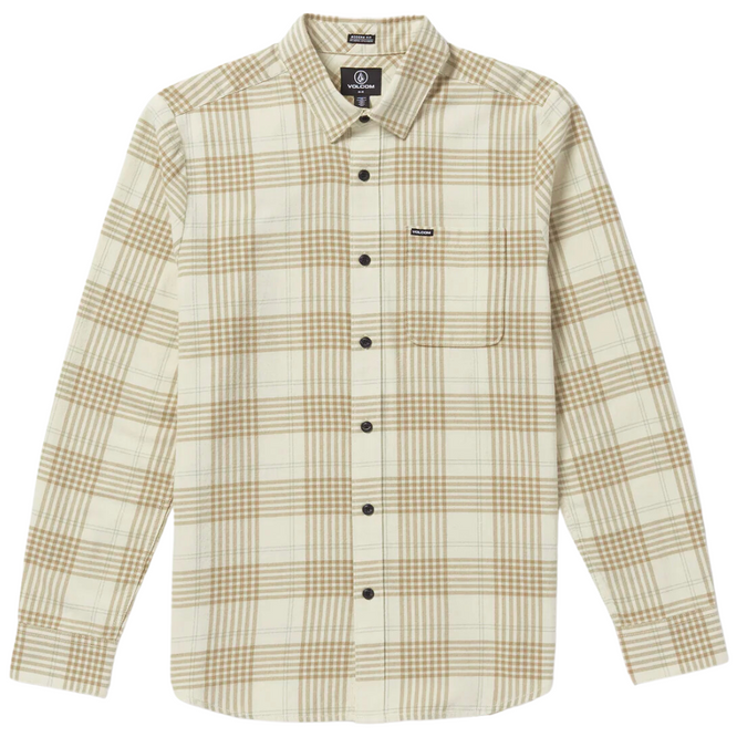 Caden Plaid Longsleeve Shirt Dirty White