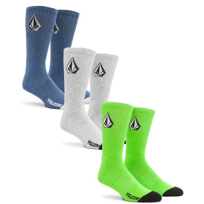 Full Stone Socks 3pack Stone Blue