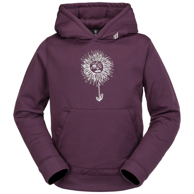 Kids Riding Fleece Hoodie Blackberry