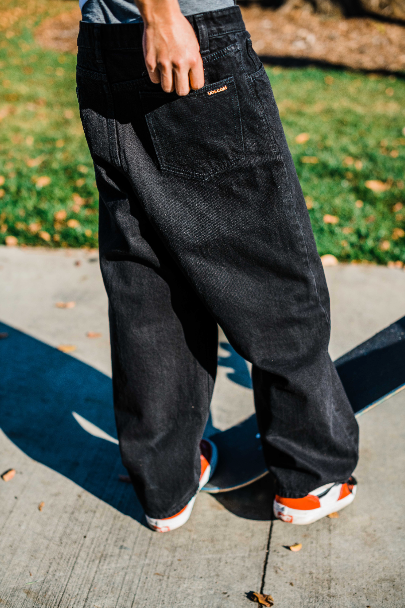 Volcom Kids Billow Pant Denim Black Out – Stoked Boardshop