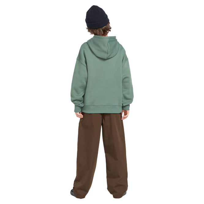 Kids Freazy Elastic Waist Trousers Dark Brown