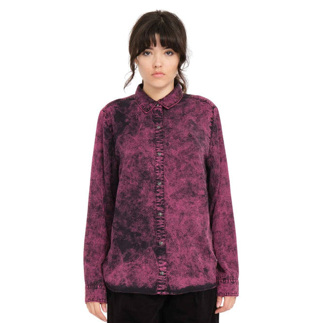 Womens Acid Shirt Wein