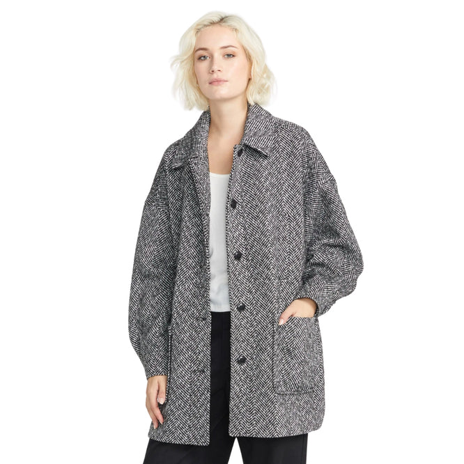 Womens Beegy Coat Heather Grey