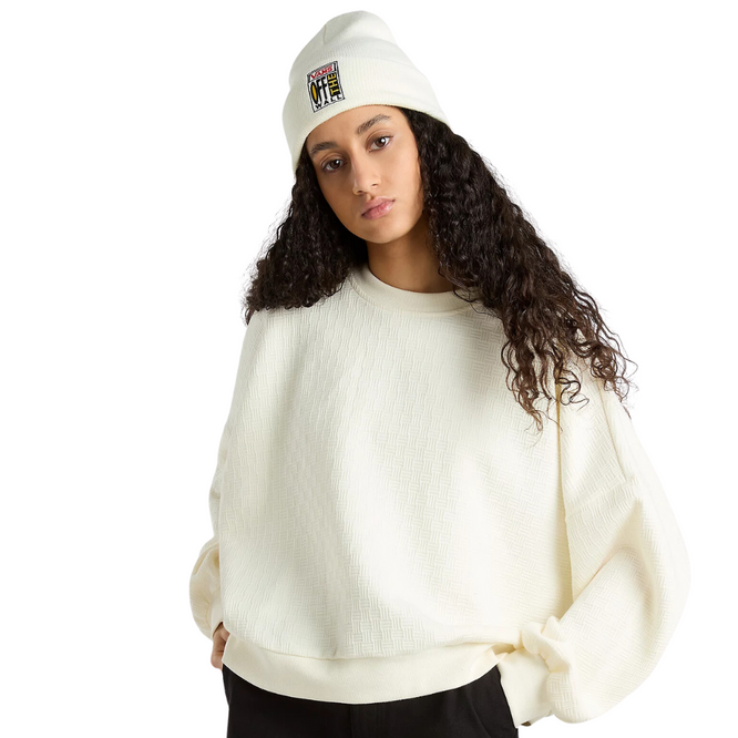 Womens Sabine Lose Crew Sweatshirt Marshmellow