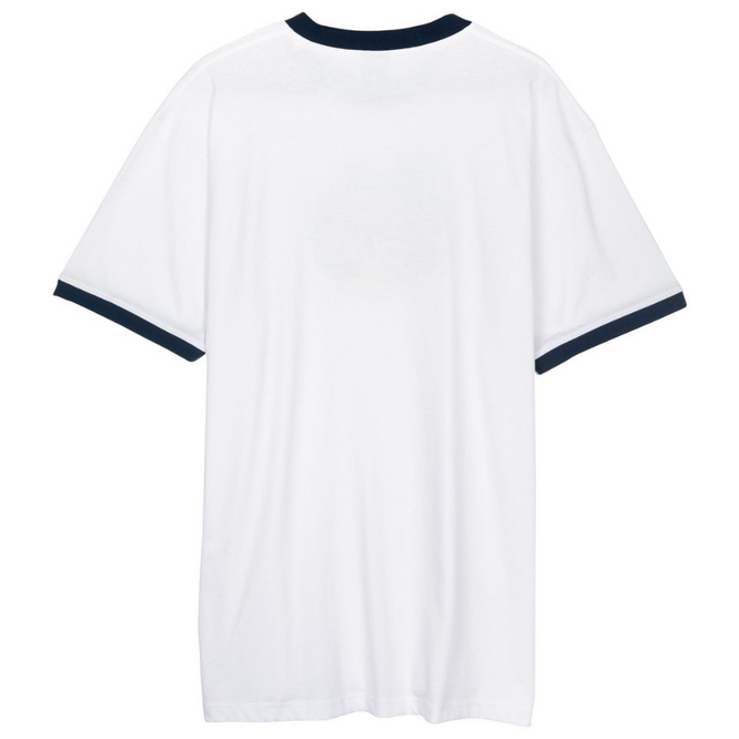 Aloha Dot Front Ringer-T-Shirt Weiß