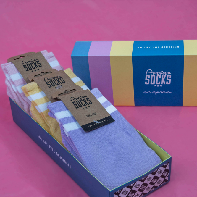 Zuckerwatte-Socken-Geschenkbox