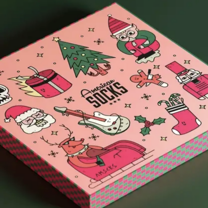 Geschenkbox Rosa Weihnachten