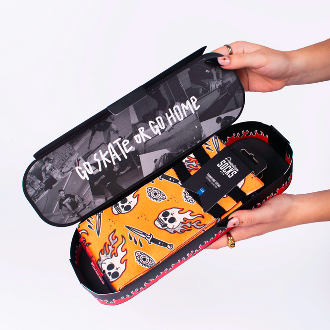 Skateboard Socken Geschenkbox