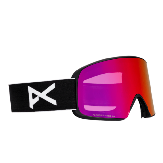 M6 Snowboard Goggles Black/Perceive Sunny Red