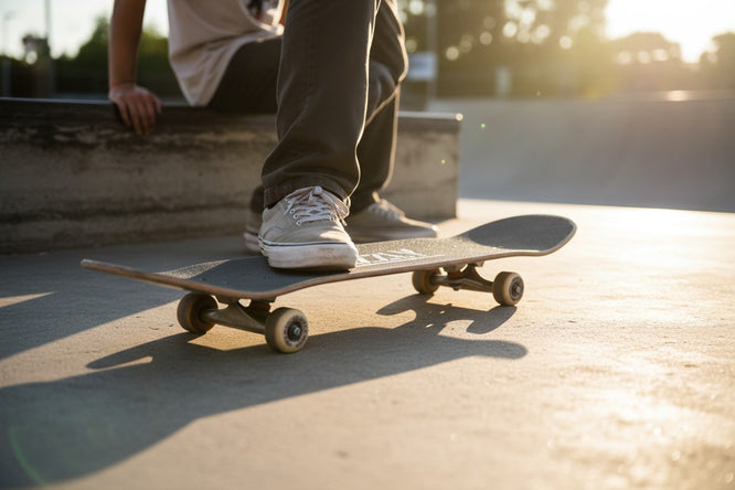 Stamp Print White Griptape