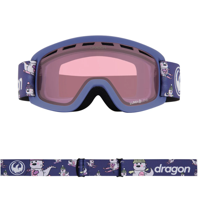 Kids DR Lil D 2 Lil Kaiju LumaLens Light Rose Snowboard Goggles