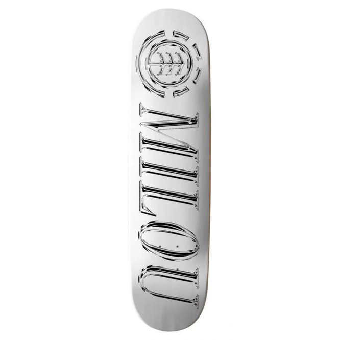 Chrome Vincent Milou 8.0" White/Chrome Skateboard Deck